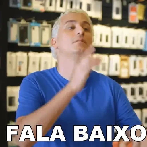 Figurinha de Fala Muito | Fala Baixo para WhatsApp (4 de 30)