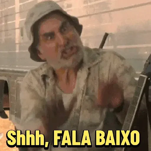 Figurinha de Fala Muito | Fala Baixo para WhatsApp (11 de 30)