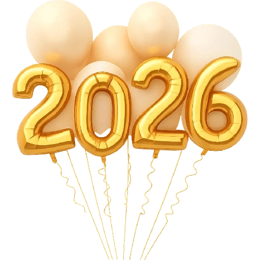 Figurinha de ✨️ FELIZ 2026 ✨️ para WhatsApp (1 de 21)