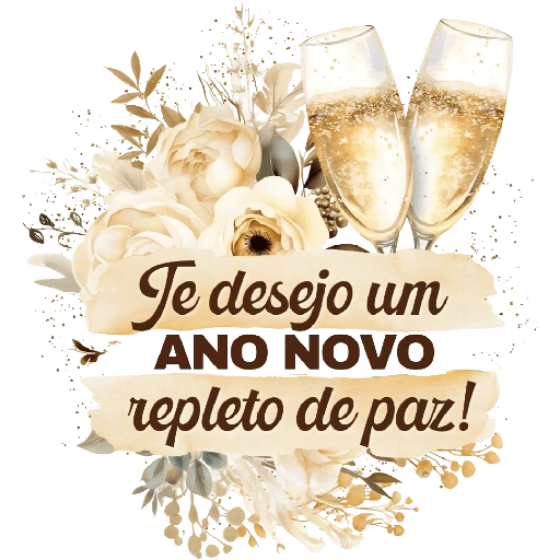 Figurinha de ✨️ FELIZ 2026 ✨️ para WhatsApp (6 de 21)