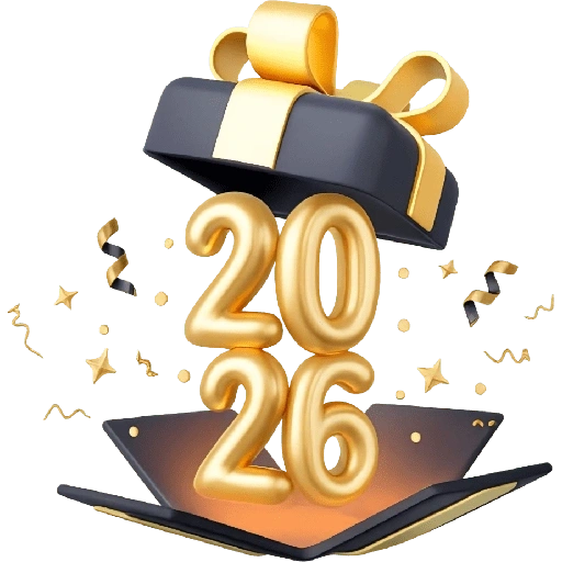 Figurinha de ✨️ FELIZ 2026 ✨️ para WhatsApp (7 de 21)