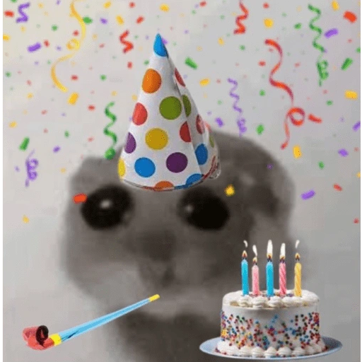 Figurinha de Feliz Aniversário dos Pets 🎂 para WhatsApp (3 de 26)