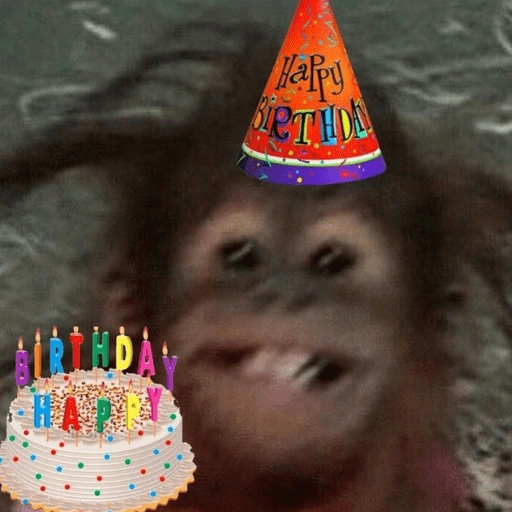 Figurinha de Feliz Aniversário dos Pets 🎂 para WhatsApp (9 de 26)
