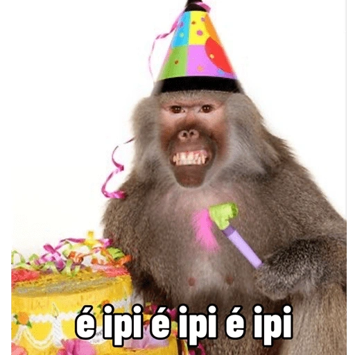 Figurinha de Feliz Aniversário dos Pets 🎂 para WhatsApp (15 de 26)
