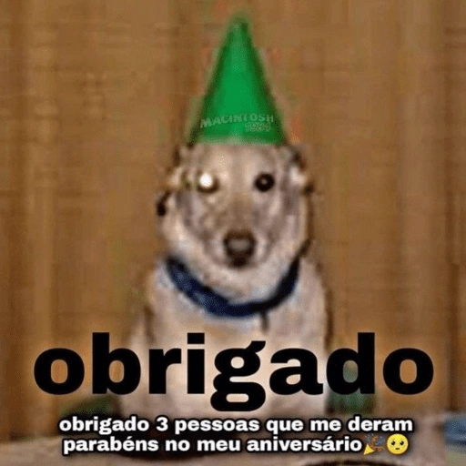 Figurinha de Feliz Aniversário dos Pets 🎂 para WhatsApp (22 de 26)