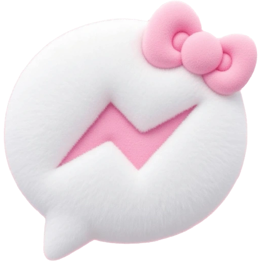 Figurinha de Fluffy 3D PINK 🩷 para WhatsApp (4 de 12)
