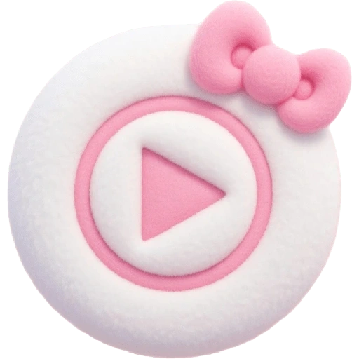 Figurinha de Fluffy 3D PINK 🩷 para WhatsApp (10 de 12)