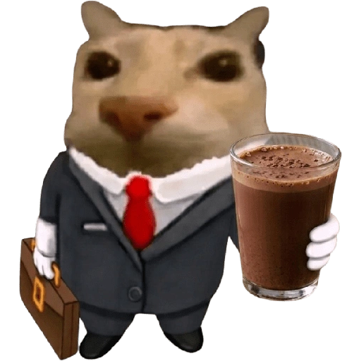 Figurinha de Gatinho + bebidas para WhatsApp (6 de 30)