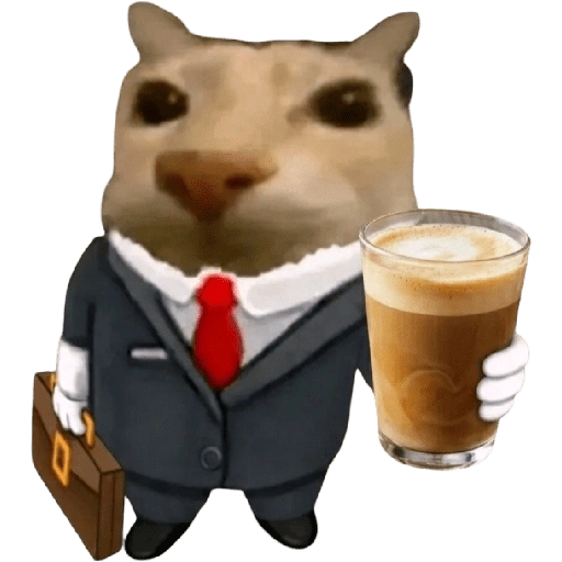 Figurinha de Gatinho + bebidas para WhatsApp (7 de 30)