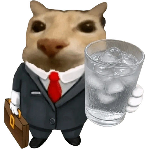 Figurinha de Gatinho + bebidas para WhatsApp (12 de 30)