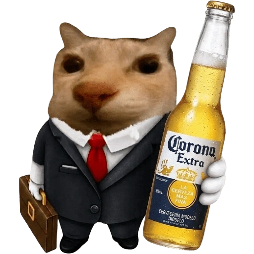 Figurinha de Gatinho + bebidas para WhatsApp (16 de 30)