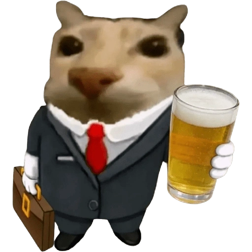 Figurinha de Gatinho + bebidas para WhatsApp (22 de 30)