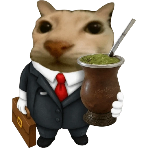 Figurinha de Gatinho + bebidas para WhatsApp (28 de 30)
