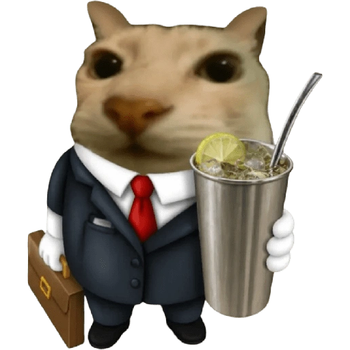 Figurinha de Gatinho + bebidas para WhatsApp (29 de 30)