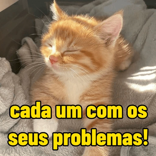 Figurinha de gatinho para reagir (7 de 16)