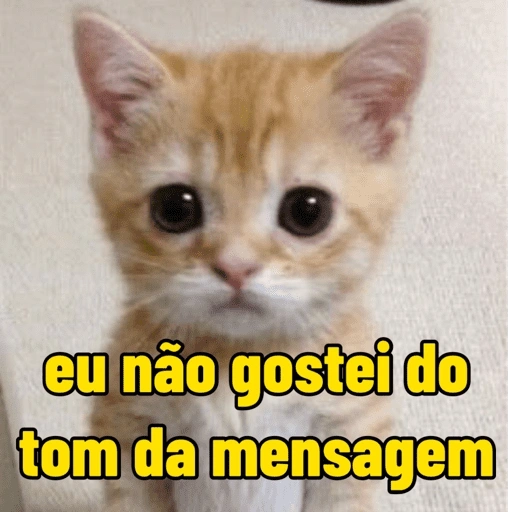 Figurinha de gatinho para reagir (13 de 16)
