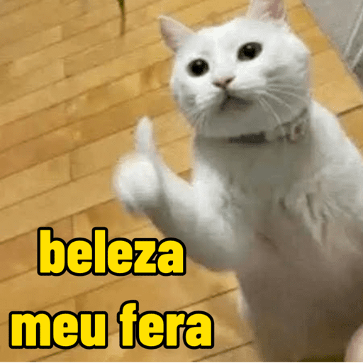 Figurinhas de gatinho para reagir para WhatsApp