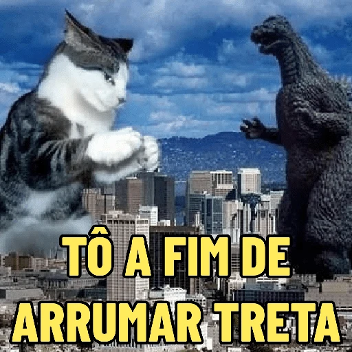 Figurinha de GATINHOS DEBOCHADOS 😸 para WhatsApp (11 de 16)