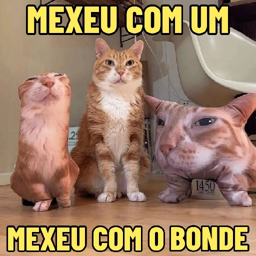 Figurinha de GATINHOS DEBOCHADOS 😸 para WhatsApp (15 de 16)