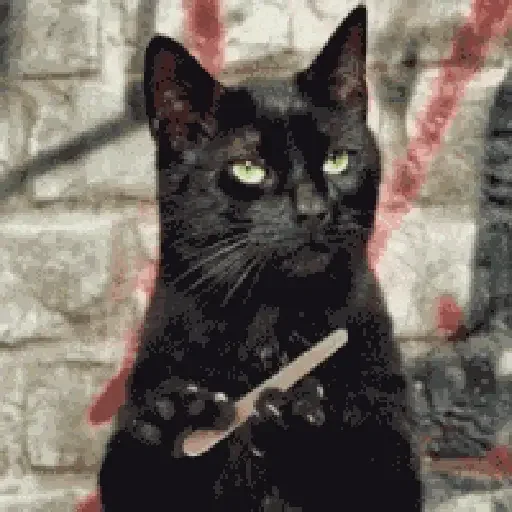 Figurinha de Gato Animado (8 de 9)