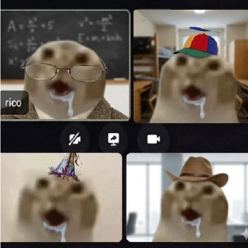 Figurinha de gato babando para WhatsApp (15 de 28)