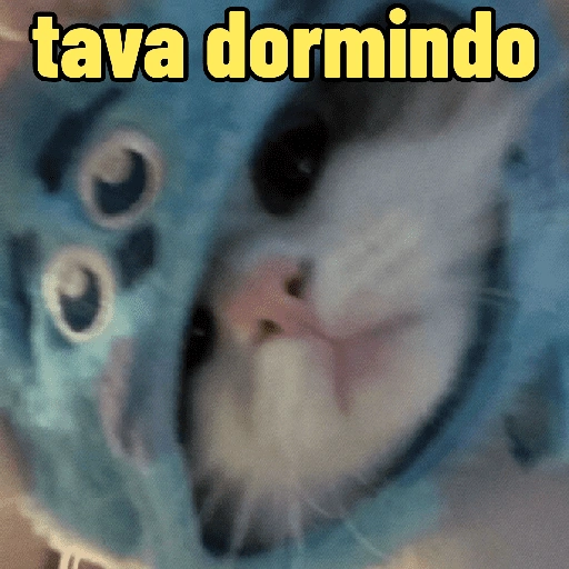 Figurinha de gatos fofos e caóticos 🐱 (10 de 15)