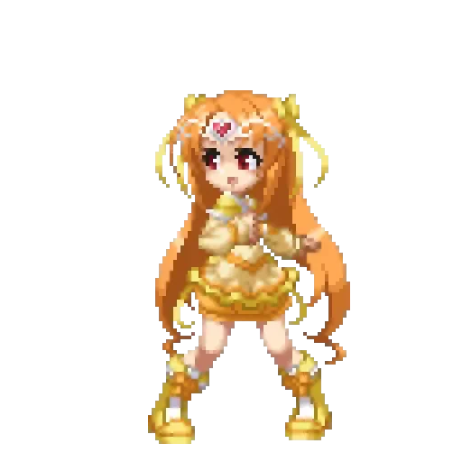 Figurinha de gif pixel anime para WhatsApp (2 de 12)