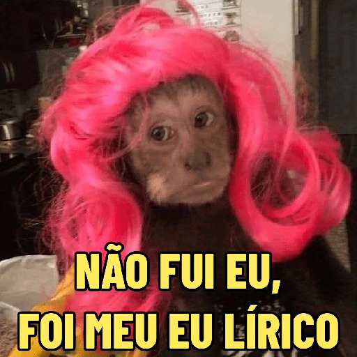 Figurinha de MACACO ENGRAÇADINHO 🐵 para WhatsApp (1 de 16)