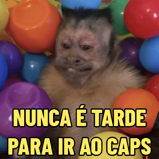 Figurinha de MACACO ENGRAÇADINHO 🐵 para WhatsApp (3 de 16)