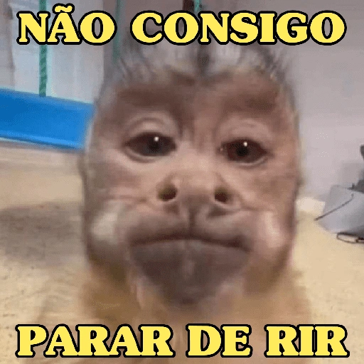 Figurinha de MACACO ENGRAÇADINHO 🐵 para WhatsApp (5 de 16)