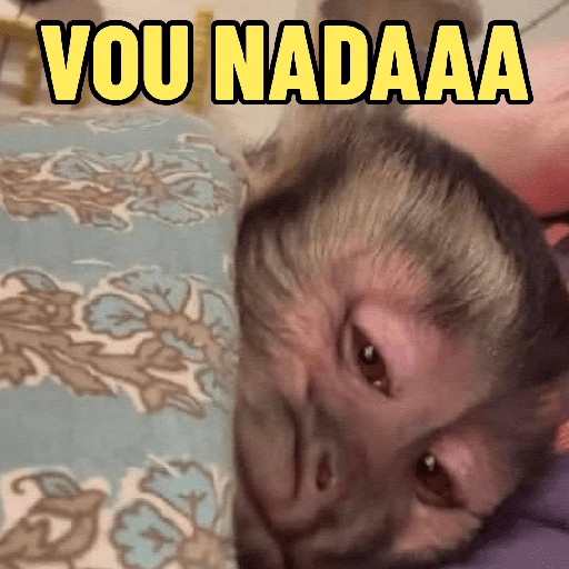 Figurinha de MACACO ENGRAÇADINHO 🐵 para WhatsApp (6 de 16)