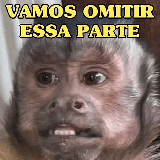Figurinha de MACACO ENGRAÇADINHO 🐵 para WhatsApp (7 de 16)