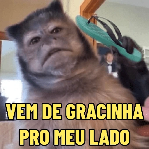 Figurinha de MACACO ENGRAÇADINHO 🐵 para WhatsApp (11 de 16)