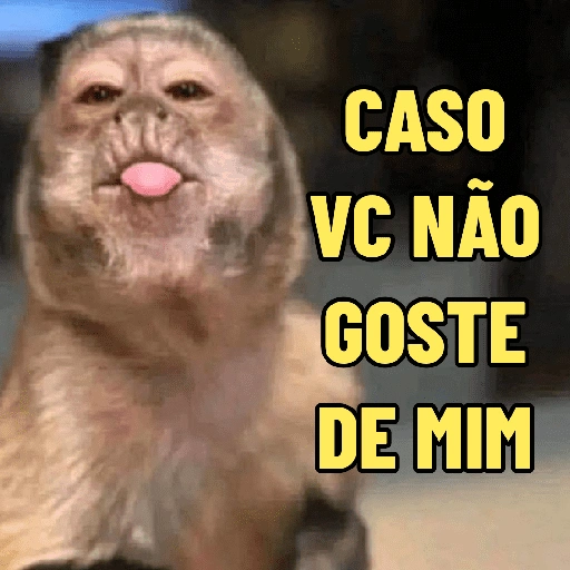 Figurinha de MACACO ENGRAÇADINHO 🐵 para WhatsApp (12 de 16)