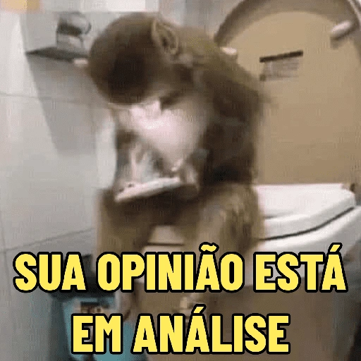 Figurinha de MACACO ENGRAÇADINHO 🐵 para WhatsApp (15 de 16)