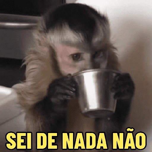 Figurinha de MACACO ENGRAÇADINHO 🐵 para WhatsApp (16 de 16)
