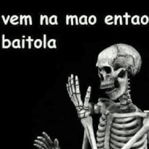 Figurinha de meme caveira para WhatsApp (8 de 27)