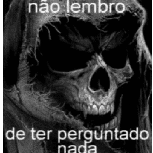Figurinha de meme caveira para WhatsApp (18 de 27)