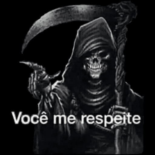 Figurinhas de meme caveira para WhatsApp