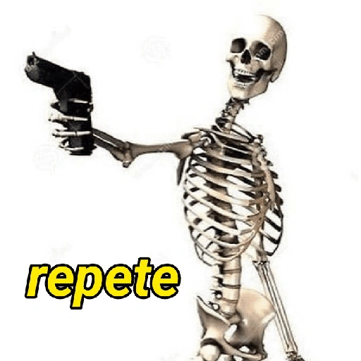 Figurinha de Memes do esqueleto (3 de 15)
