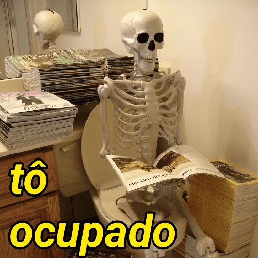 Figurinha de Memes do esqueleto (9 de 15)