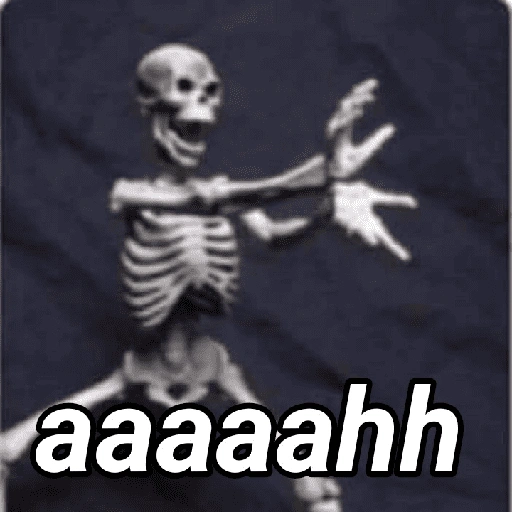 Figurinha de Memes do esqueleto (11 de 15)