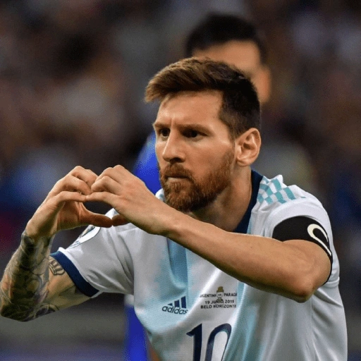 Figurinha de Messi Argentina para WhatsApp (2 de 9)