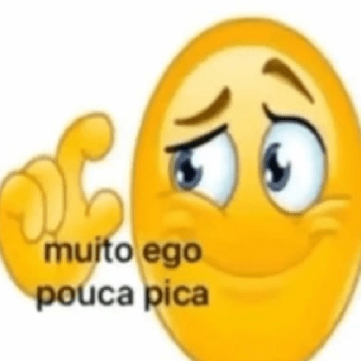 Figurinha de Muito ego e pouca pica para WhatsApp (1 de 13)