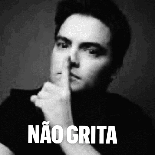 Figurinha de NÃO GRITA 🤫 para WhatsApp (17 de 29)