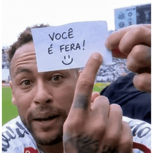 Figurinhas de Neymar - Bilhete para WhatsApp