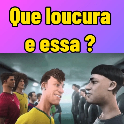 Figurinha de Neymar VS Robot para WhatsApp (5 de 10)