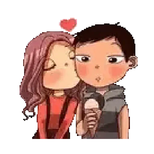 Figurinha de Parejita de enamorados 👩‍❤️‍👨💞 (2 de 15)