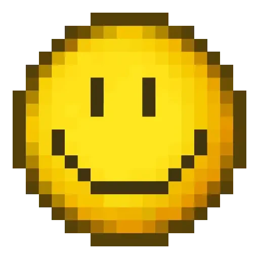 Figurinha de Pixel Emojis🟡 para WhatsApp (1 de 18)