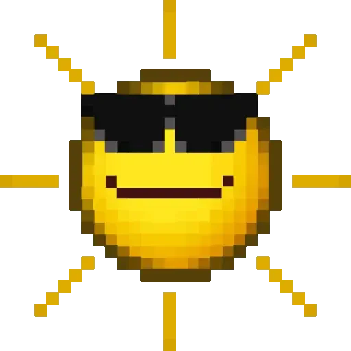 Figurinha de Pixel Emojis🟡 para WhatsApp (5 de 18)